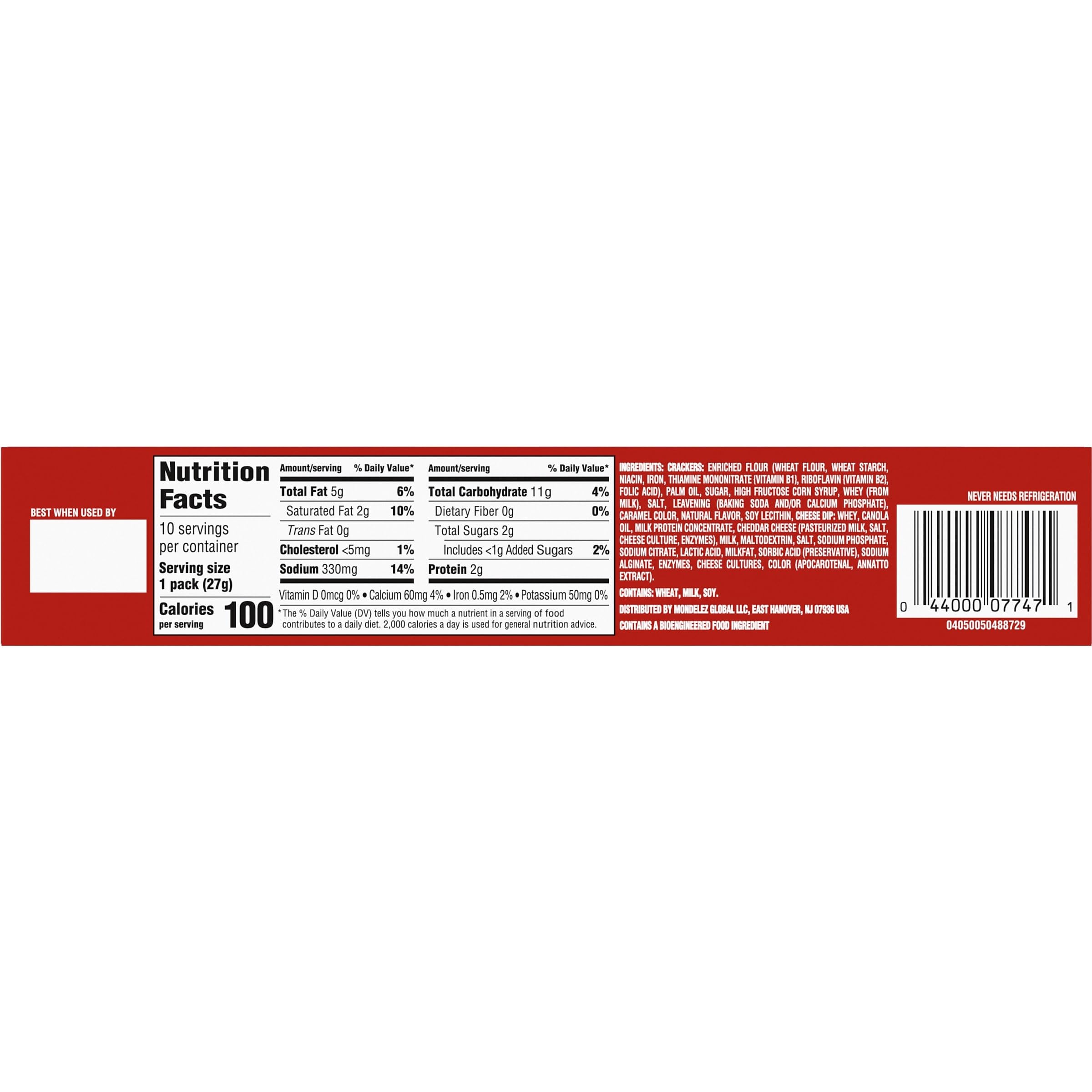 Handi-Snacks RITZ Crackers 'N Cheesy Dip Snack Packs, 10 Snack Packs - Image 16