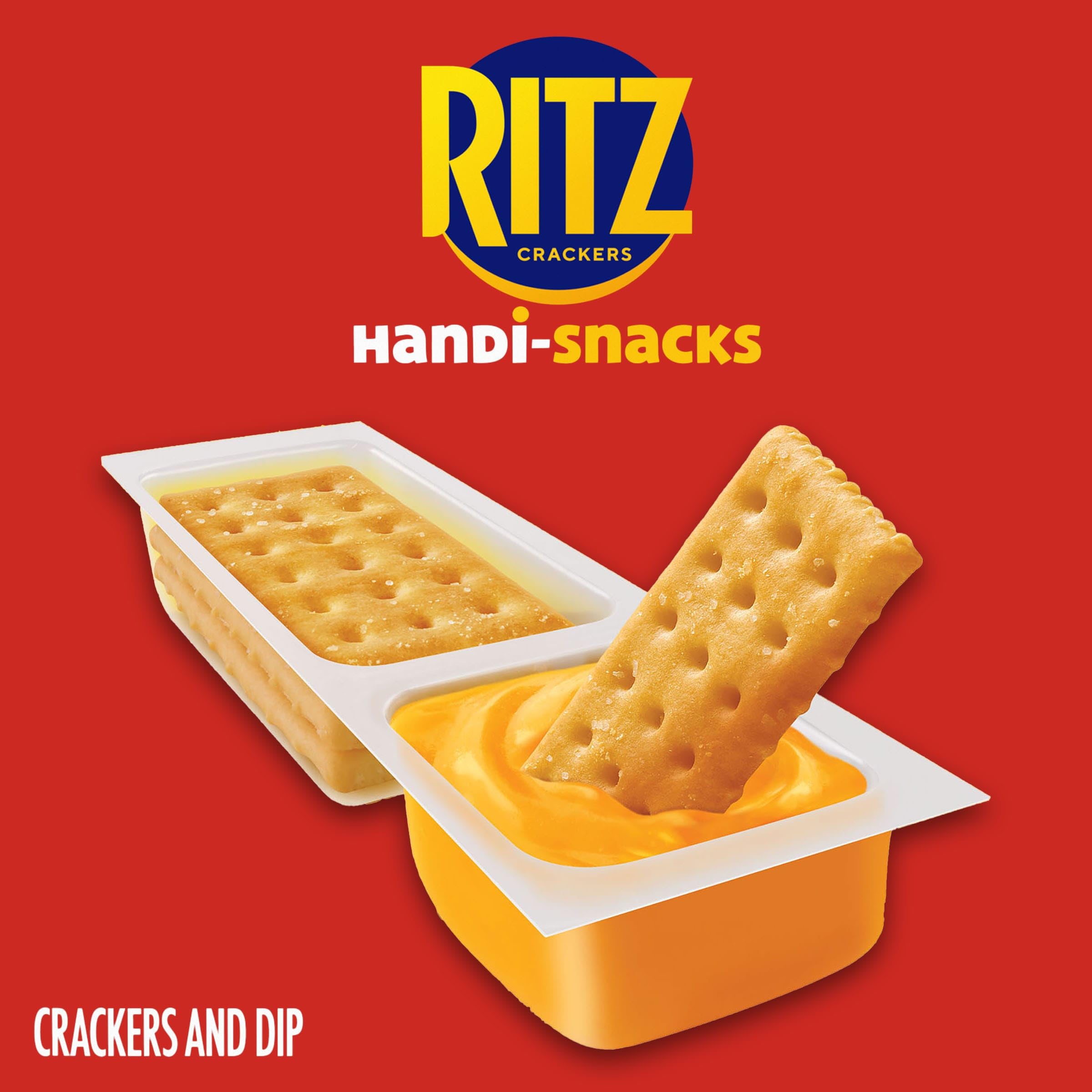 Handi-Snacks RITZ Crackers 'N Cheesy Dip Snack Packs, 10 Snack Packs - Image 4