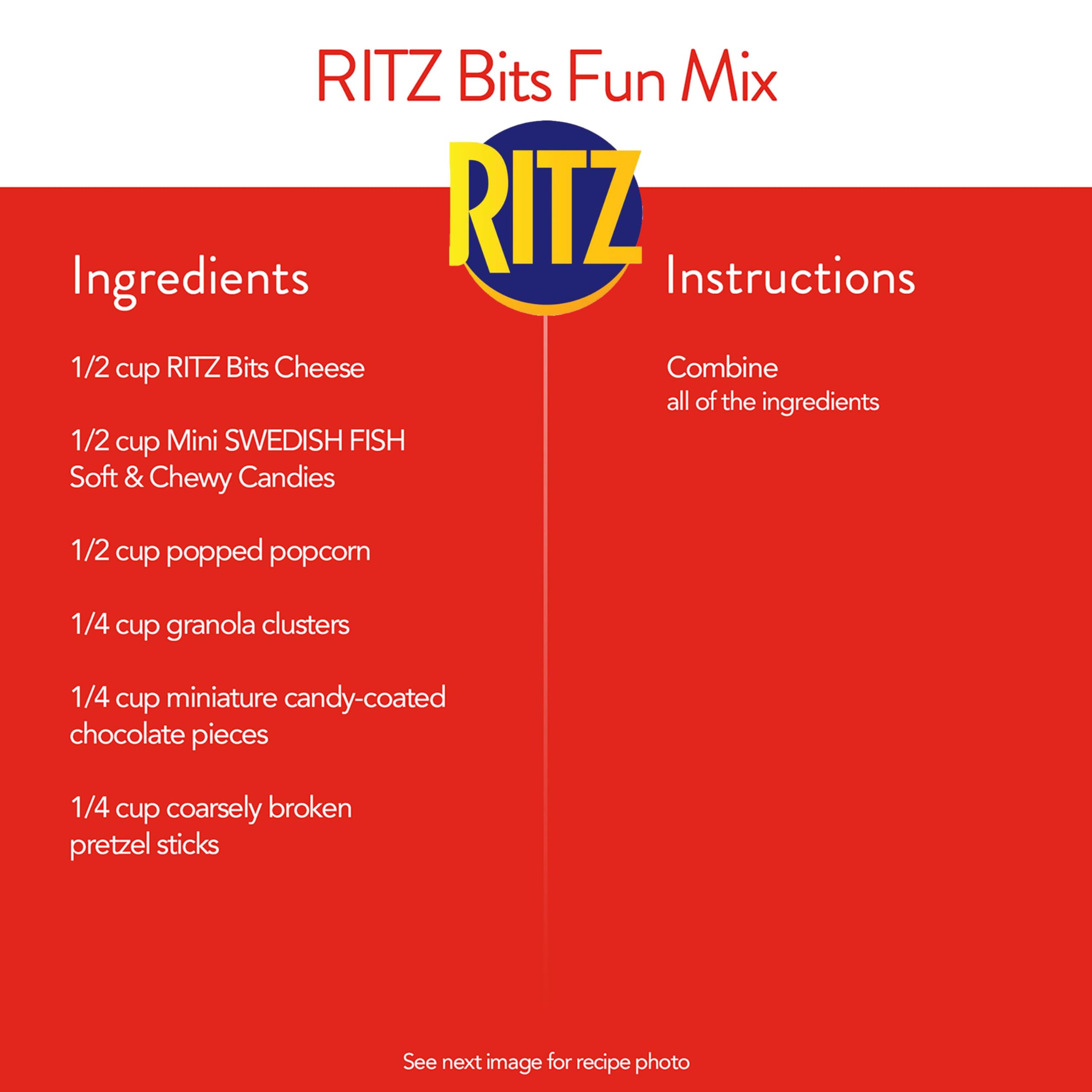 RITZ Bits Cheese Sandwich Crackers, Bulk Lunch Snacks, 48 Snack Packs (4 Boxes) - Image 12