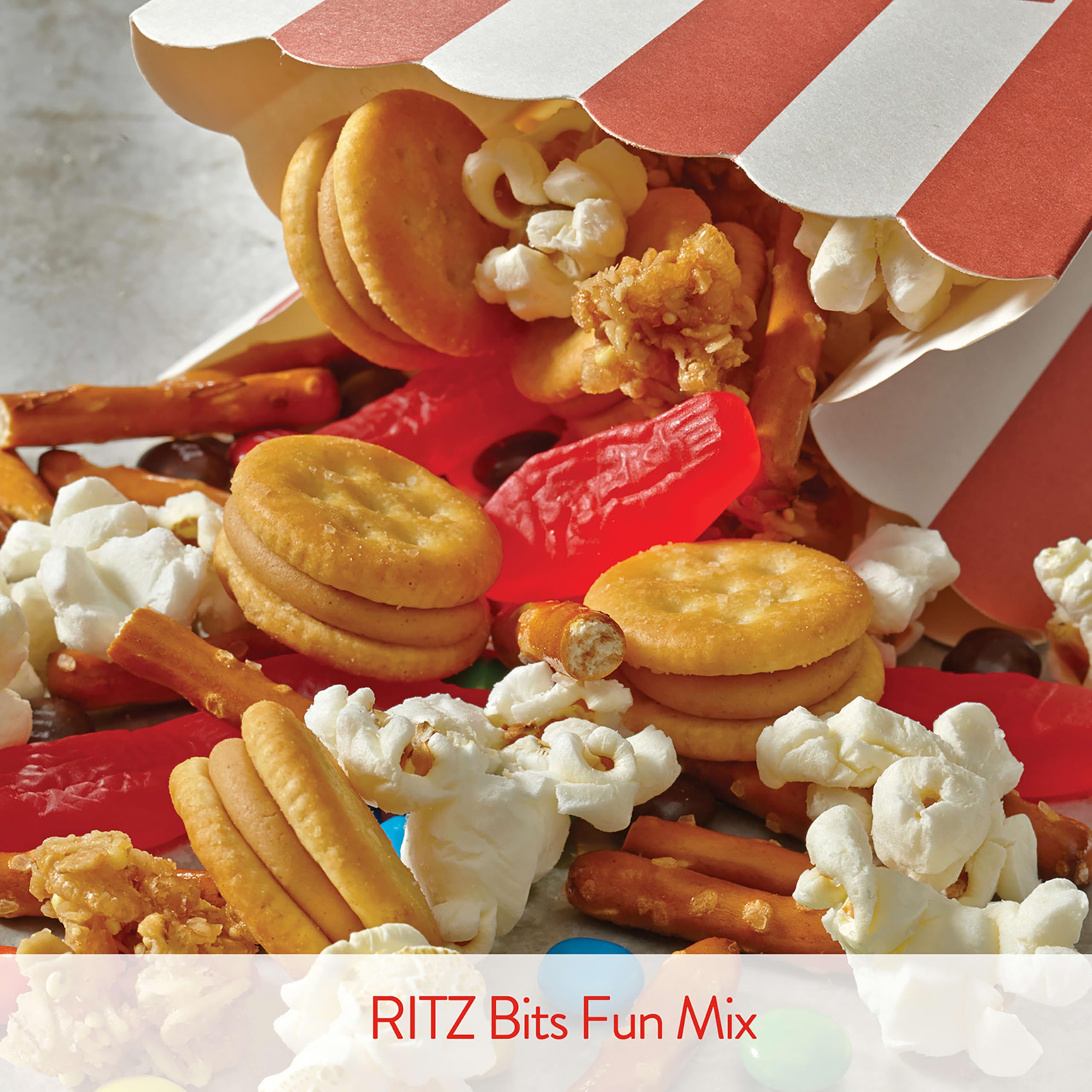 RITZ Bits Cheese Sandwich Crackers, Bulk Lunch Snacks, 48 Snack Packs (4 Boxes) - Image 13