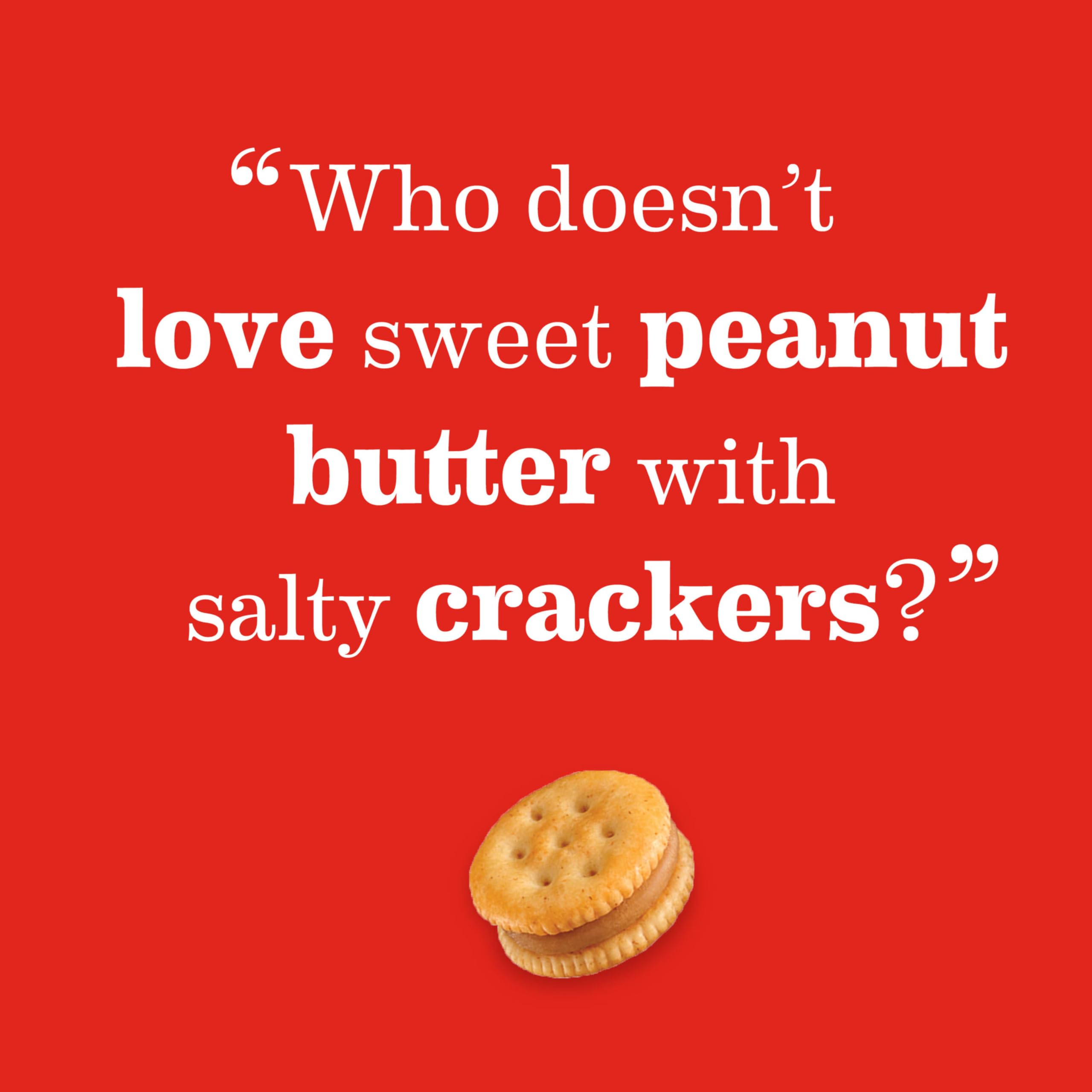 RITZ Bits Peanut Butter Sandwich Crackers, Bulk Lunch Snacks, 40 Snack Packs (4 Boxes) - Image 15