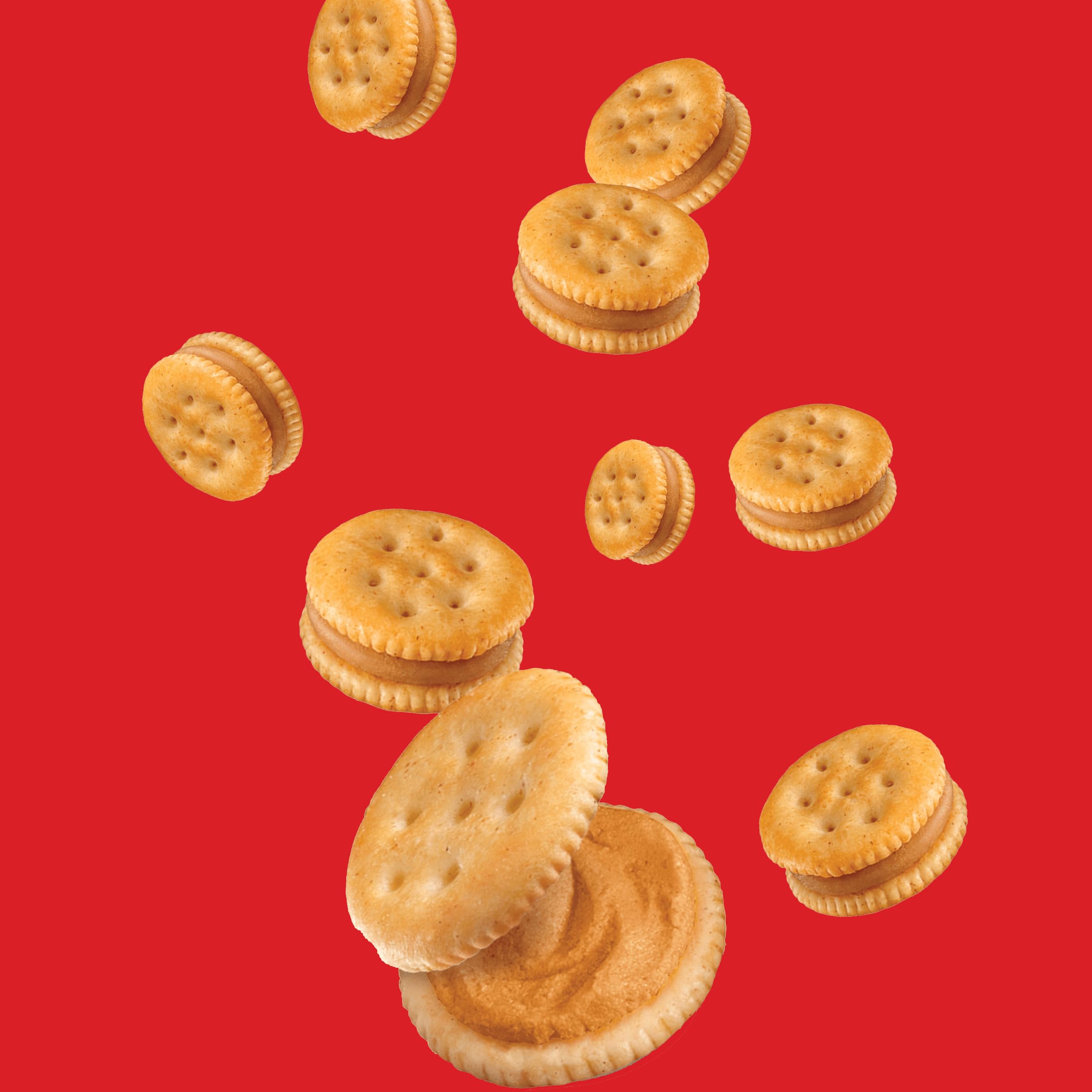RITZ Bits Peanut Butter Sandwich Crackers, Lunch Snacks, 10 Snack Packs - Image 11