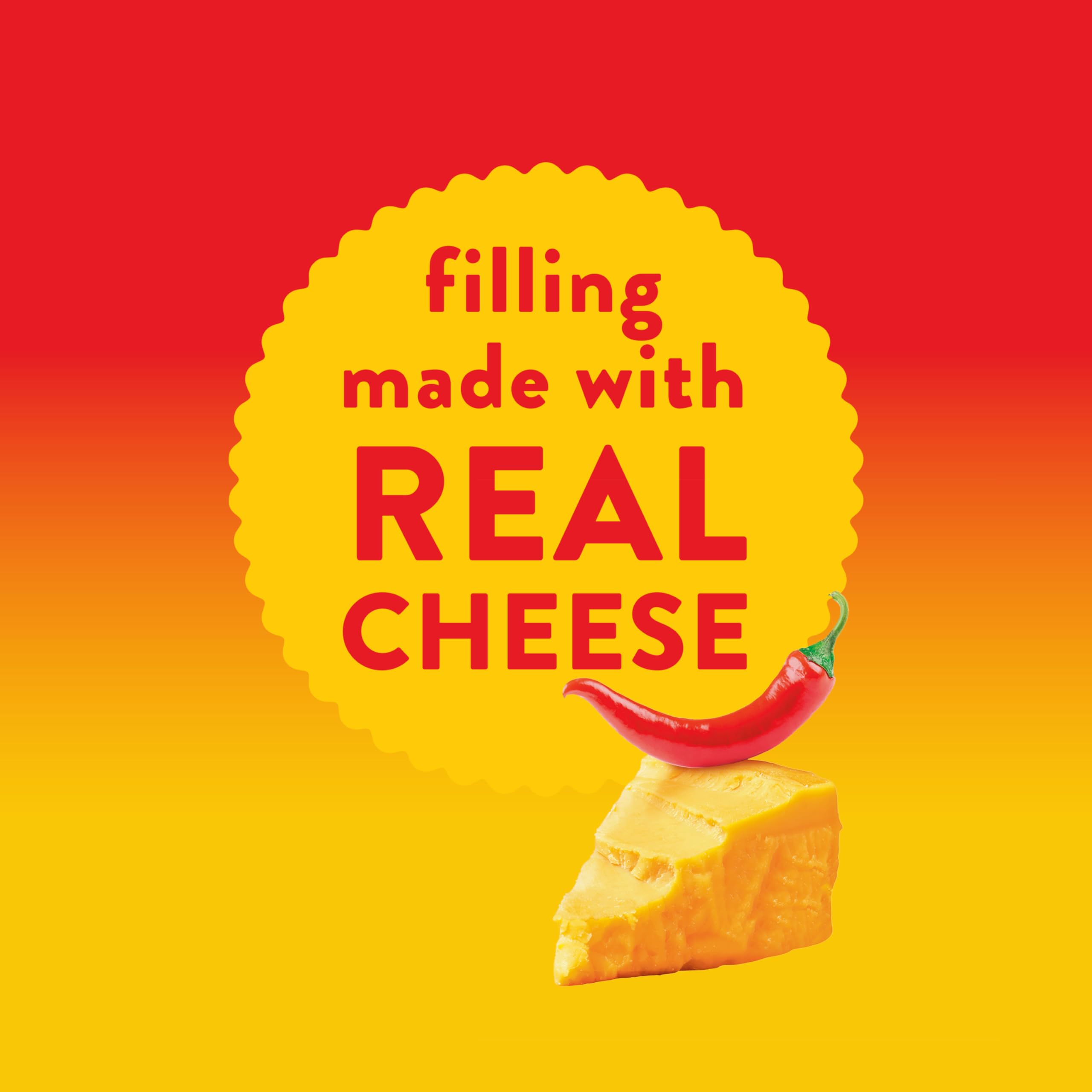 RITZ Bits Spicy Queso Cheese Sandwich Crackers, Snacks for Kids and Adults, Lunch Snacks, 12-3 oz Bags - Image 7