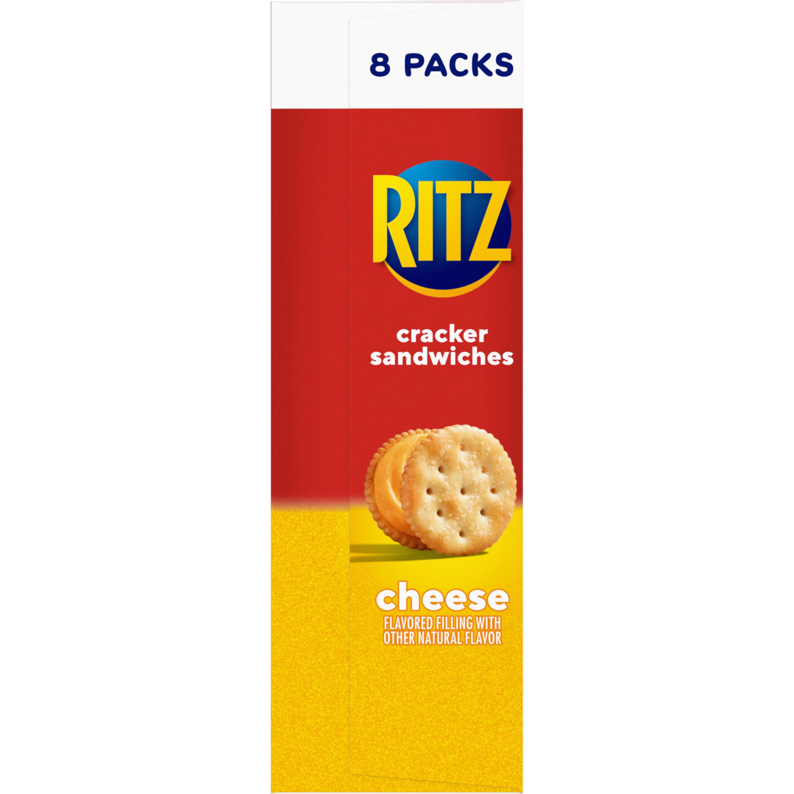 RITZ Cheese Sandwich Crackers, Lunch Snacks, 112 Snack Packs (14 Boxes, 6 Crackers Per Pack) - Image 16