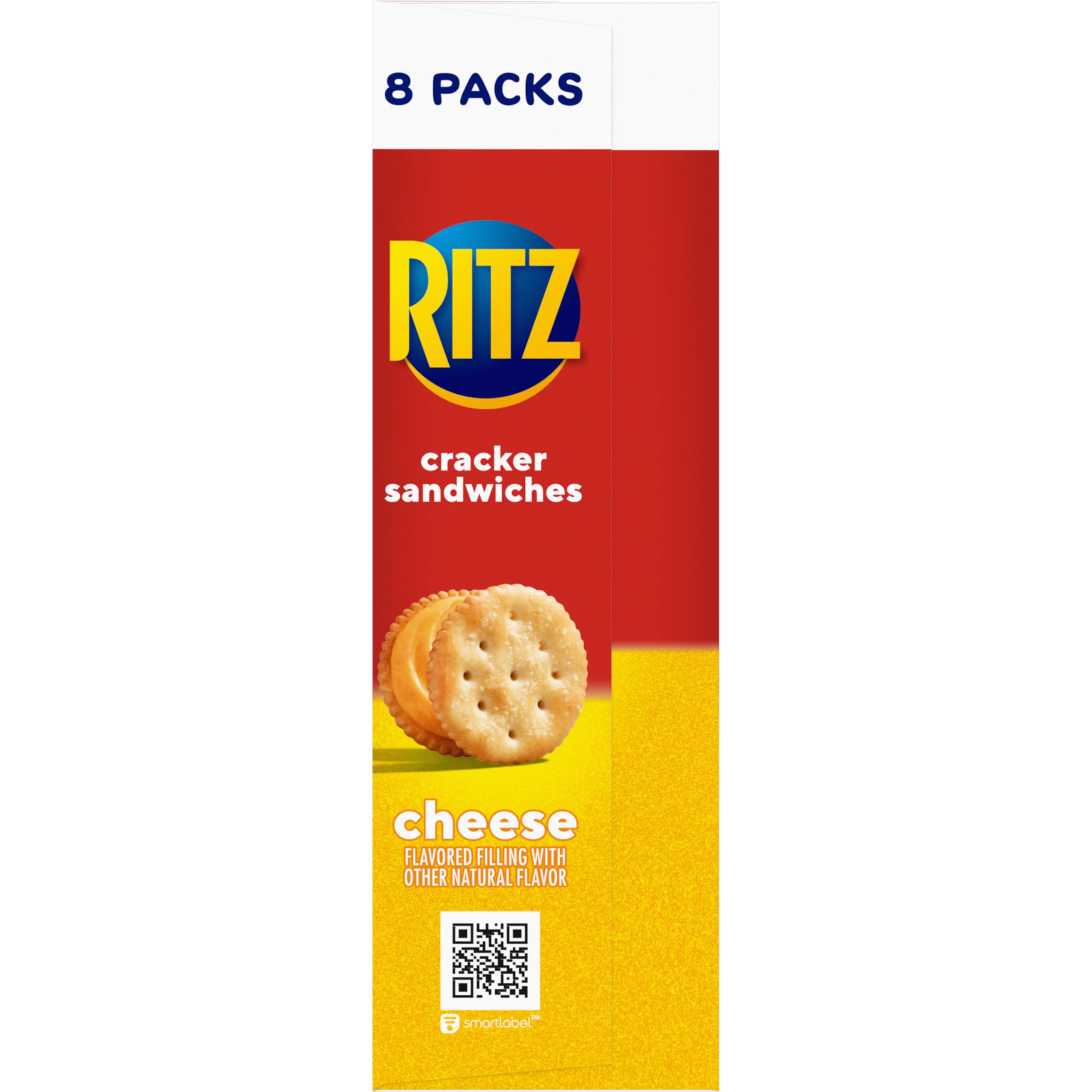 RITZ Cheese Sandwich Crackers, Lunch Snacks, 112 Snack Packs (14 Boxes, 6 Crackers Per Pack) - Image 17