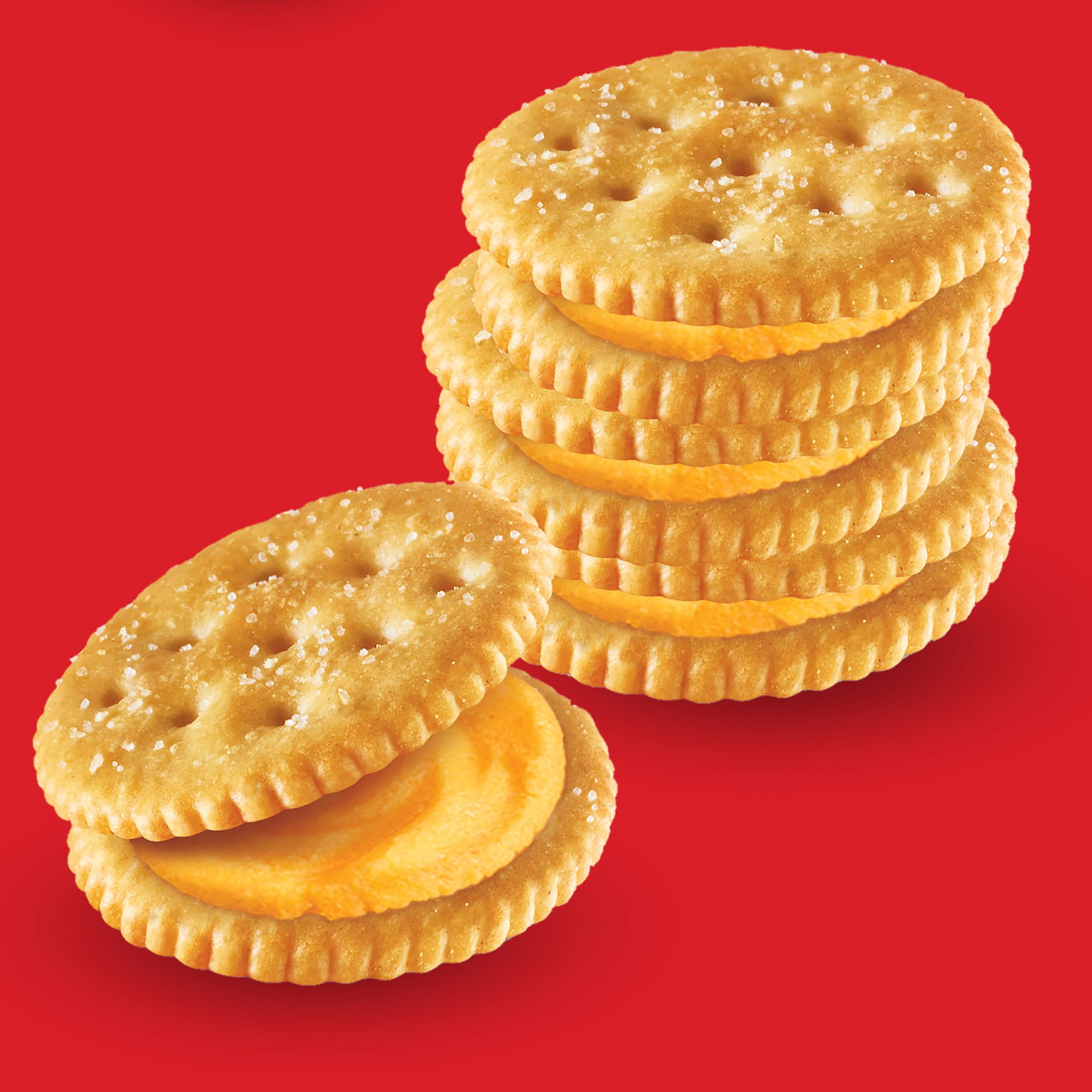 RITZ Cheese Sandwich Crackers, Lunch Snacks, 112 Snack Packs (14 Boxes, 6 Crackers Per Pack) - Image 6