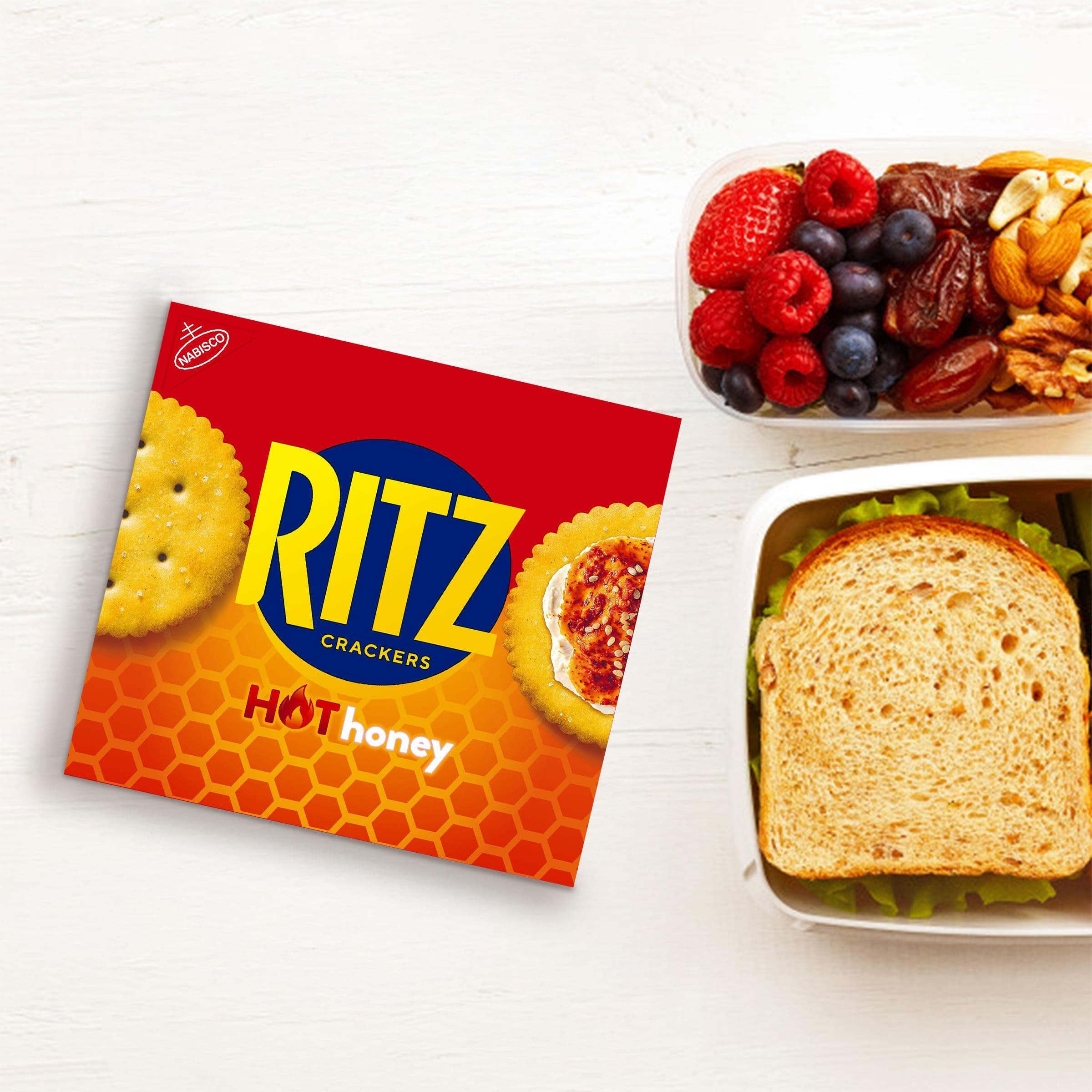 RITZ Hot Honey Crackers, Snacks for Kids and Adults, Lunch Snacks, 13.7 oz - Image 5