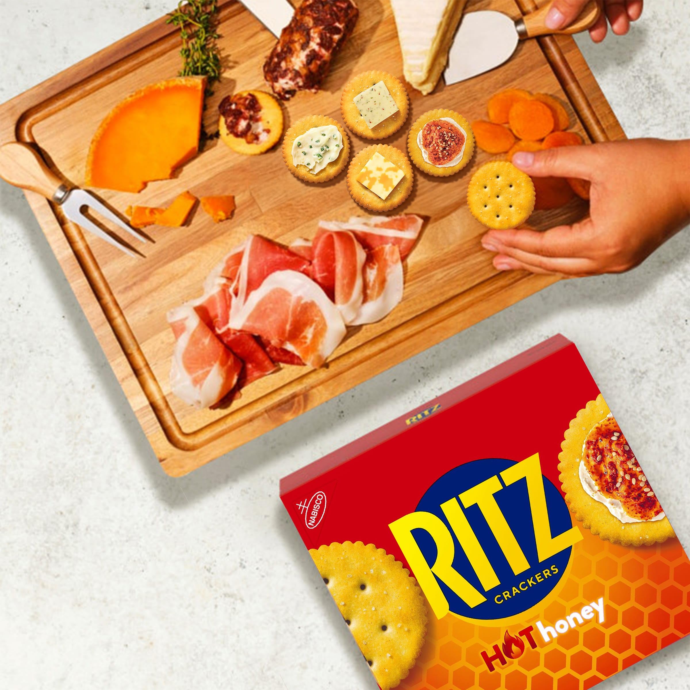 RITZ Hot Honey Crackers, Snacks for Kids and Adults, Lunch Snacks, 13.7 oz - Image 6