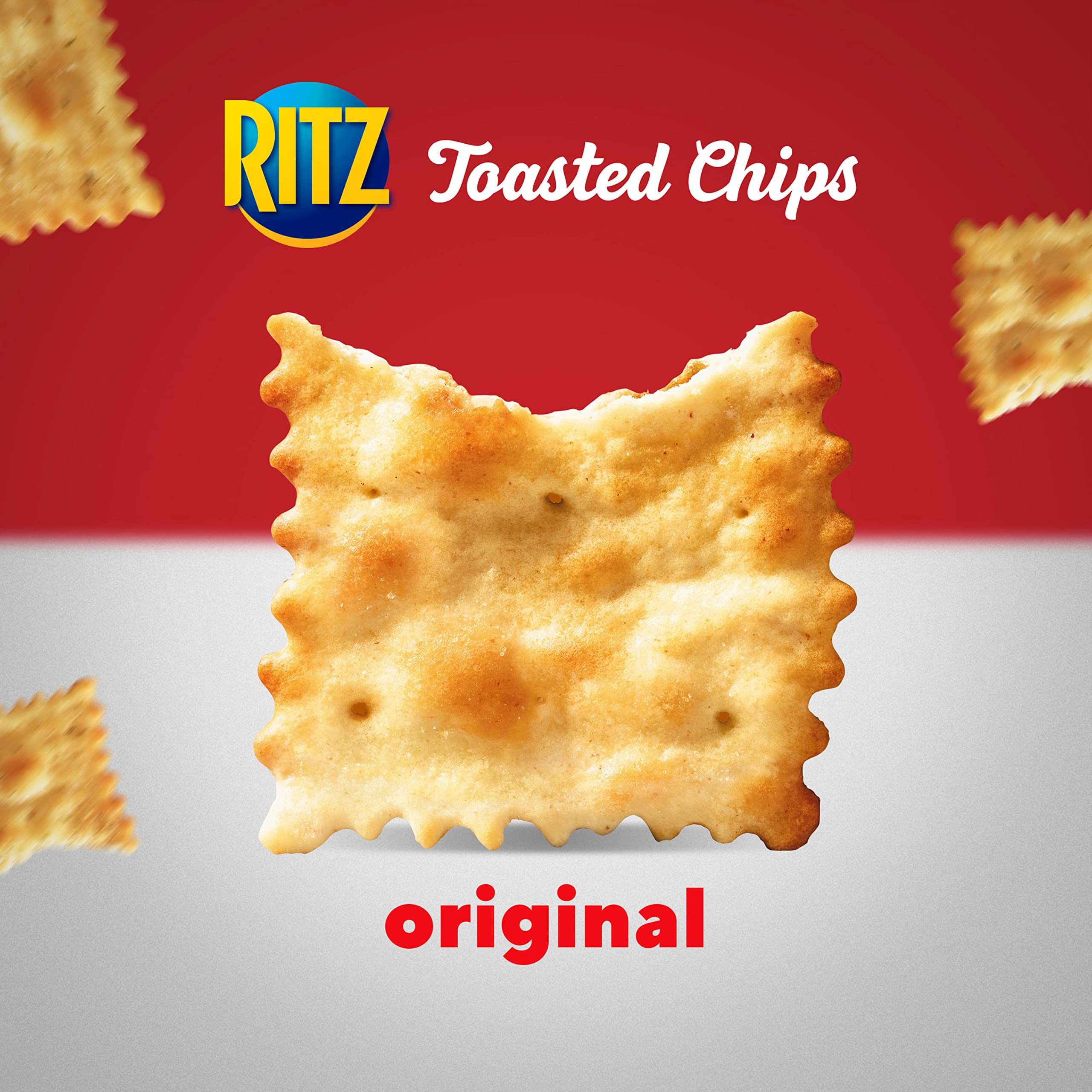 RITZ Toasted Chips Original Crackers, Party Snacks, Bulk Snacks, 6 - 8.1 oz Bags - Image 5
