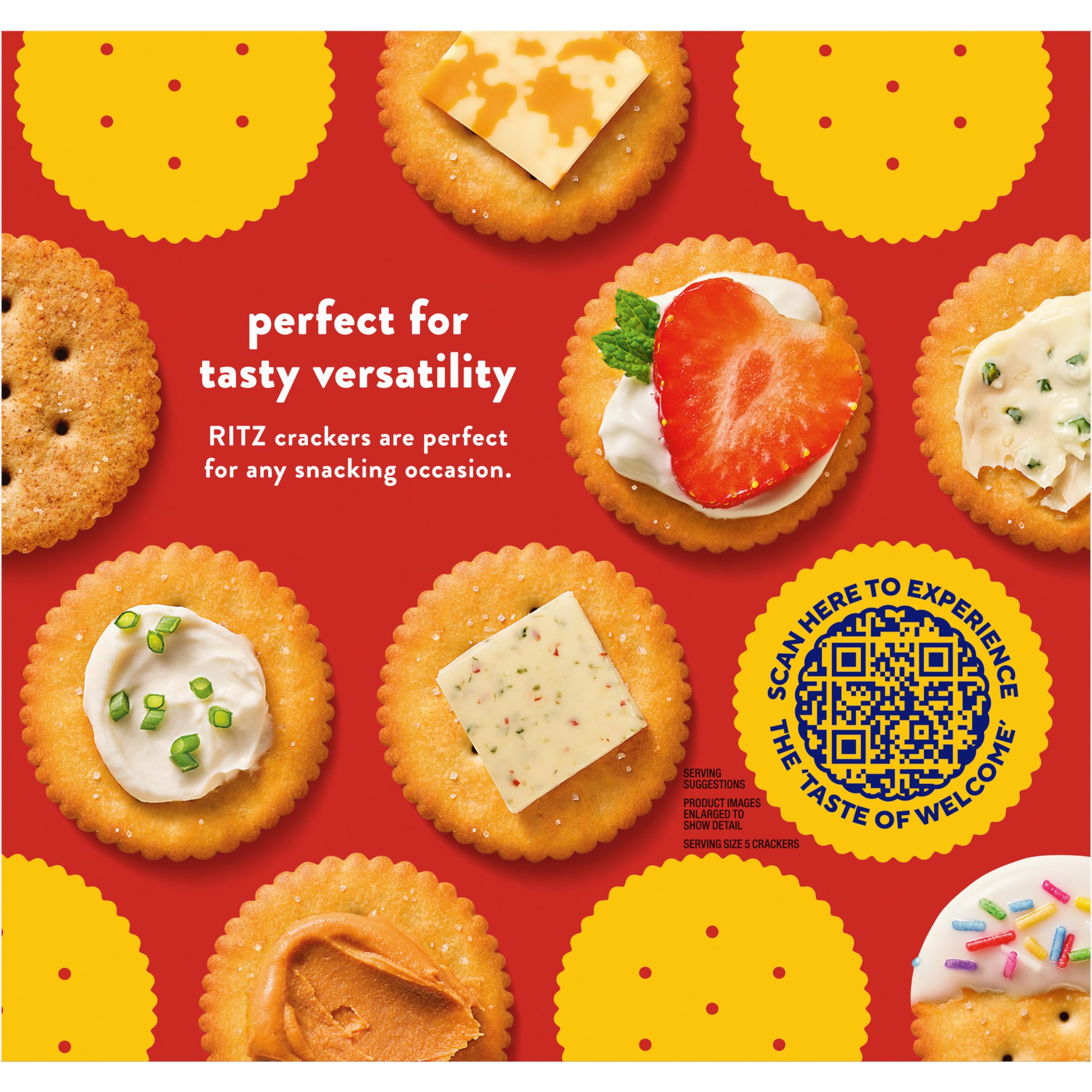 RITZ Whole Wheat Crackers, Snacks for Kids and Adults, Lunch Snacks, 12.9 oz - Image 16
