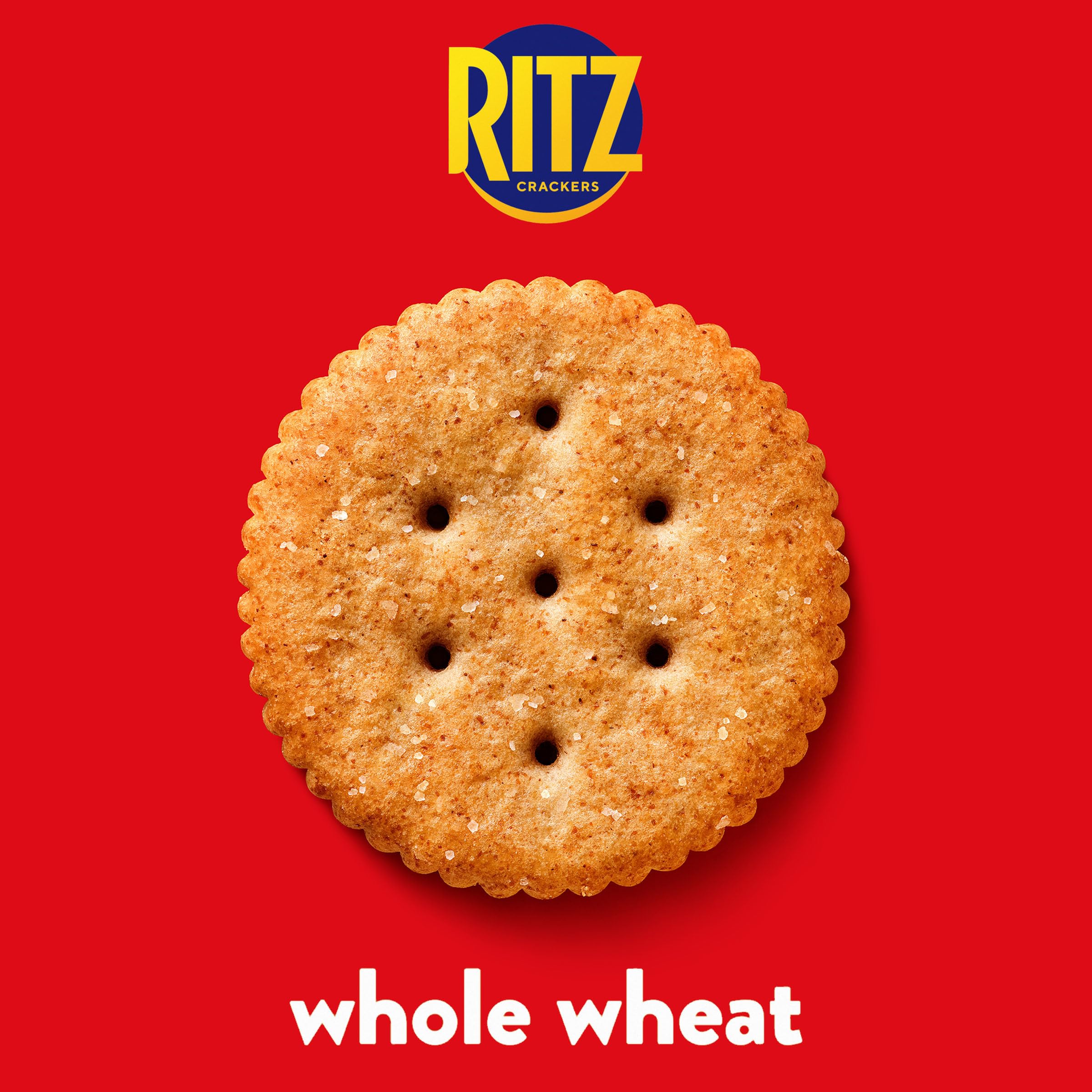 RITZ Whole Wheat Crackers, Snacks for Kids and Adults, Lunch Snacks, 12.9 oz - Image 4